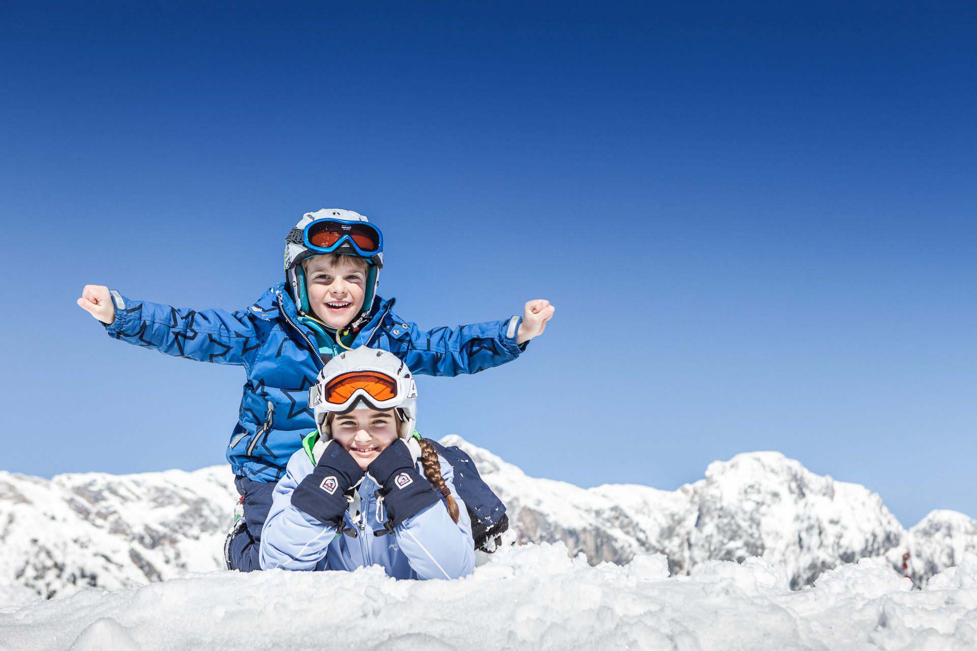 Wildbach Lodge Kinder im Schnee Hochkoenig Hochkoenig Tourismus GmbH